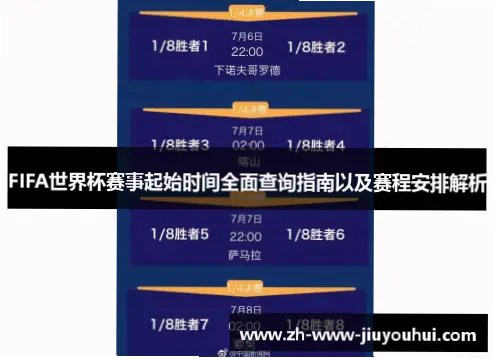 世界杯赛程安排查询指南